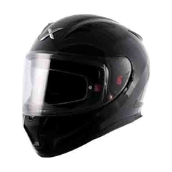 Axor Street Full Face Helmet With Double D-Ring (Black, M)